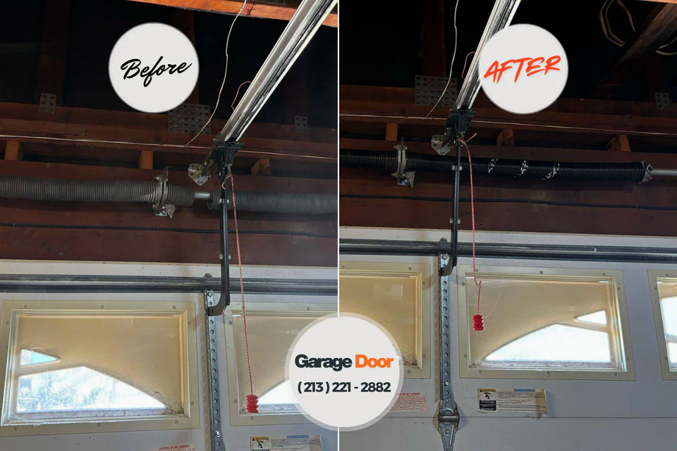 Before and after: garage door company Magnolia, NC
